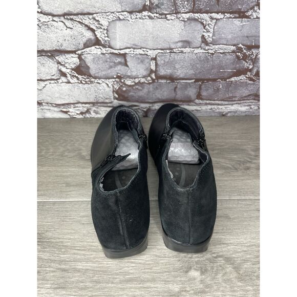 NAOT Helm Black Leather Suede Ankle Boots Zip Booties Women’s Sz 41EU/10.5M US - Picture 6 of 16